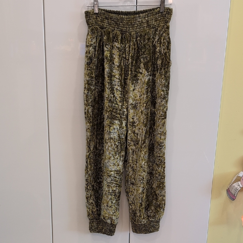 Anthropologie Olive Green Joggers